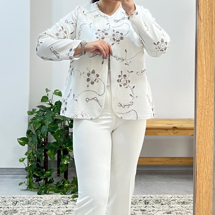 کت زنانه مجلسی سوزندوزی